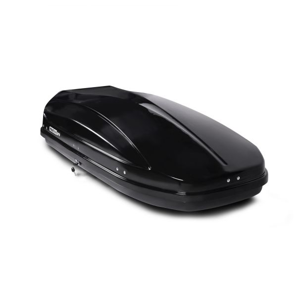 Автобокс MaxBox PRO 460 (средний) черный глянцевый (металлик) 175*84*42 см двустороннее открывание (багажный бокс на крышу)