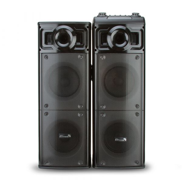 Акустическая система Eltronic 30-24 Crazy Box 1600 80+80Вт с двумя микрофонами