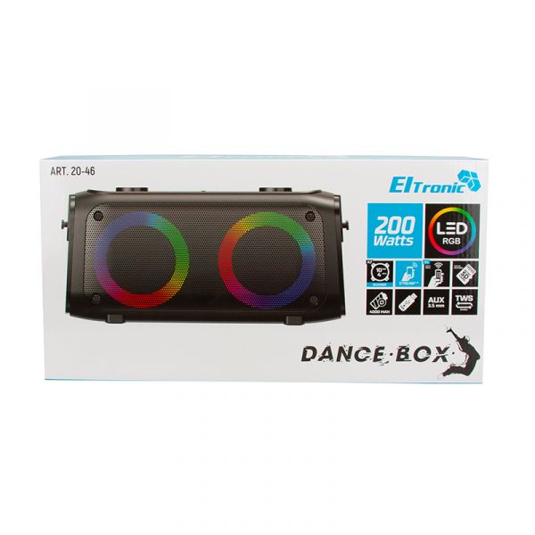 Колонка Eltronic 20-46 DANCE BOX 200 2шт/4" с TWS