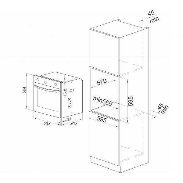 Встраиваемый электрический духовой шкаф Eltronic 11-02