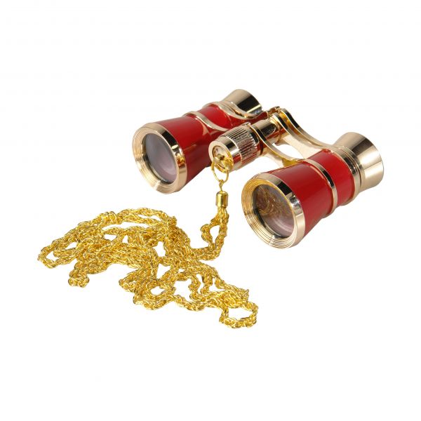 Бинокль БГЦ 3*25 D07(красный с цепочкой)