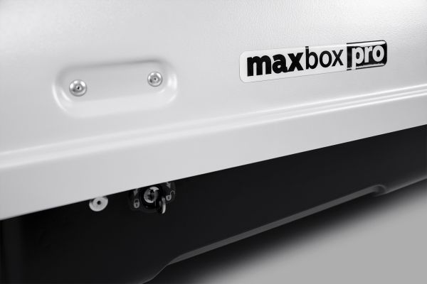 Багажный автобокс на крышу MaxBox PRO 380 (Компакт Плюс) с замком Белый 159*79*43 см одностороннее открывание