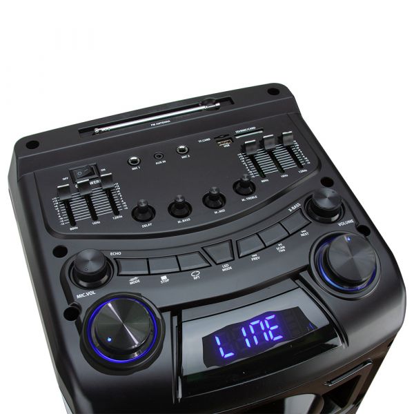 Акустическая система Eltronic 30-23 Crazy Box 2400 120+120Вт с двумя микрофонами