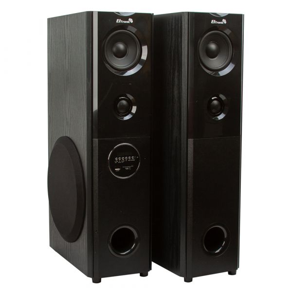 Акустическая система из двух колонок Eltronic 20-82 Home Sound Black 8" 100W МДФ