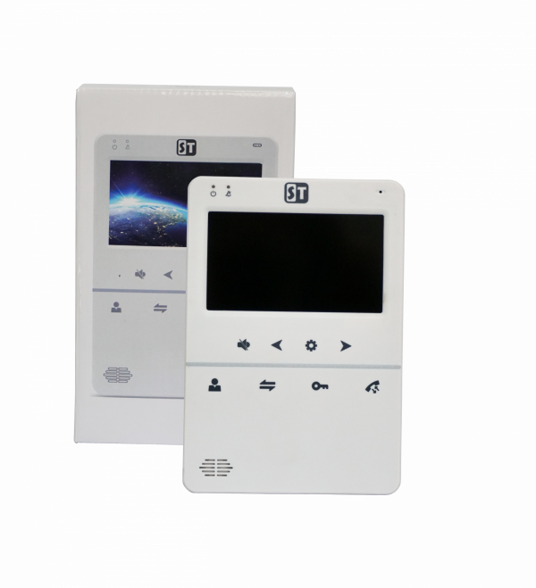 Монитор видеодомофона ST-М100/4 (S/SD) Белый v2