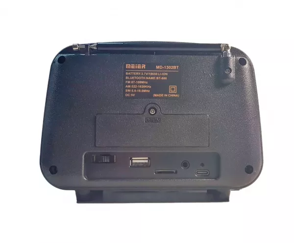 Радиоприемник Meier M-1302BT (USB/TF/AUX/BT)