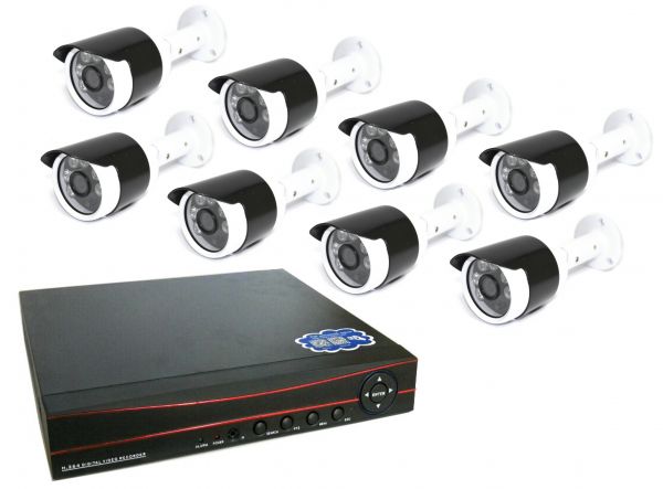 8-ми канальный уличный комплект видеонаблюдения XPX 3908 AHD 2Mp