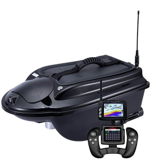 Прикормочный кораблик с эхолотом и GPS Boatman ACTOR PLUS Pro Черный
