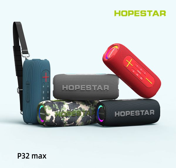 Беспроводная Bluetooth колонка Hopestar P32 Max TWS LED