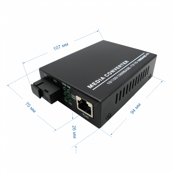 Медиаконвертер ST-MC1310-02 (20/G/SC/SM)
