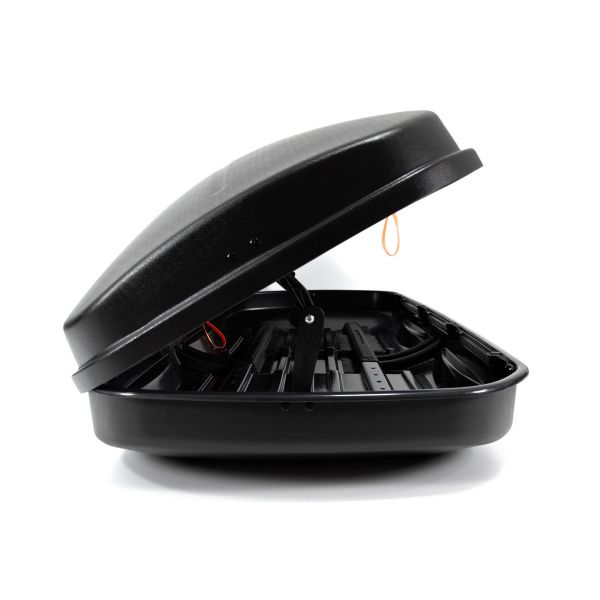 Усиленный автобокс MaxBox PRO 700 (XL) черный 226*91*46см двустороннее открывание (багажный бокс на крышу) черный