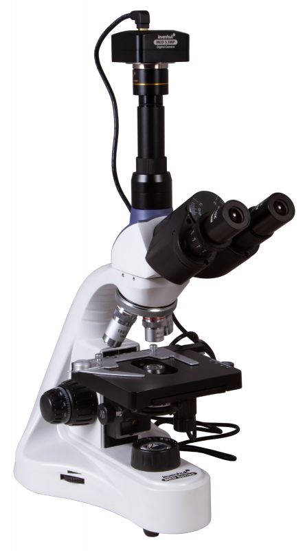Тринокулярный микроскоп цифровой Levenhuk MED D10T (40–1000 крат)