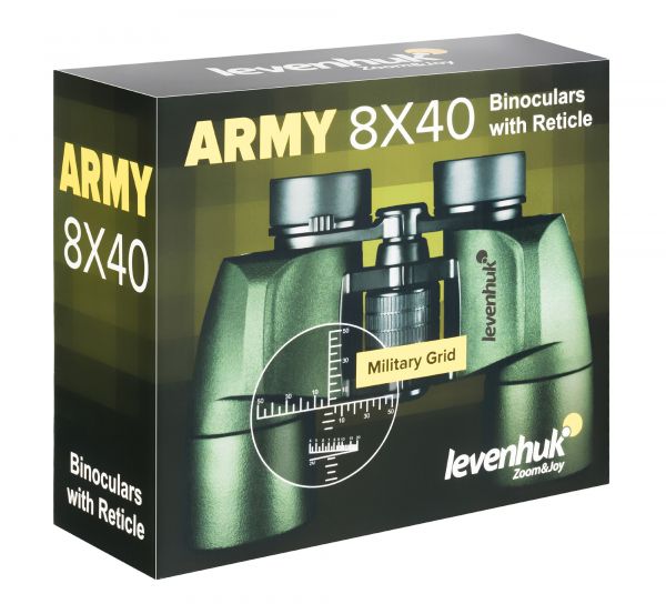 Армейский бинокль Levenhuk Army 8x40 с сеткой