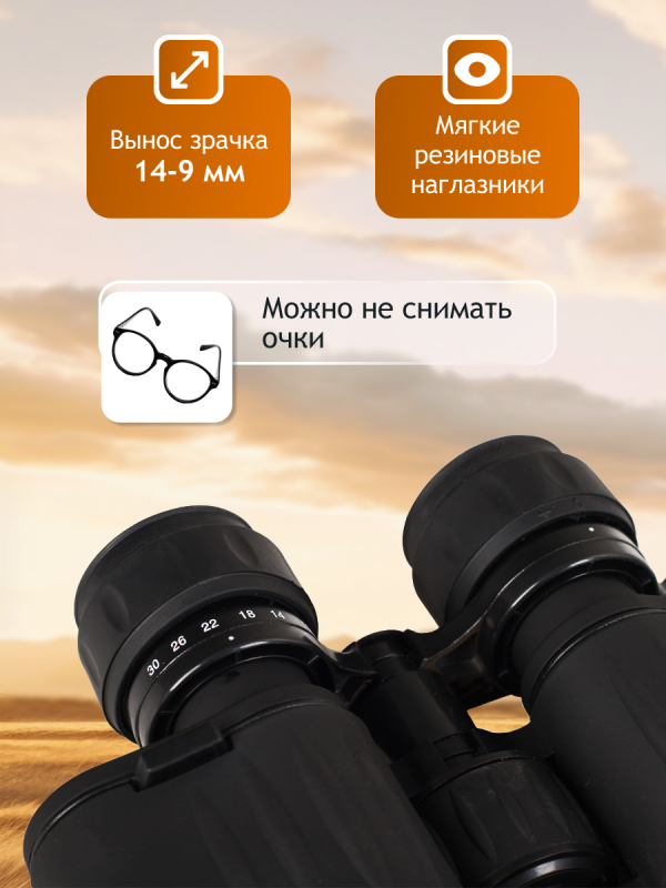 Бинокль Levenhuk New Atom 10–30x50