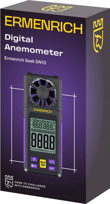 Цифровой анемометр (ветромер) Ermenrich Seek DN10