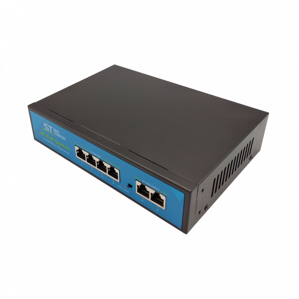 4-х портовый Switch POE коммутатор ST-S140POE (2М/100W/А) PRO