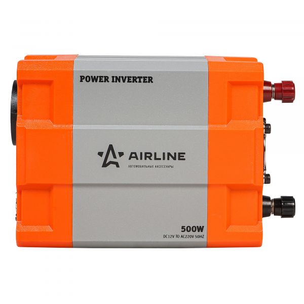 Инвертор AirLine 12В-220В 500 Вт (пик 1000 Вт)