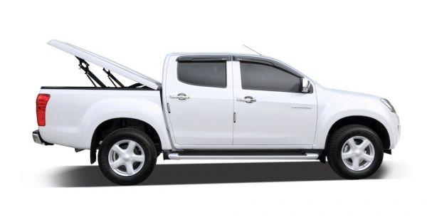 Подъемная крышка Kramco TopUp без дуг Toyota Hilux VII Vigo (цвет серебро)