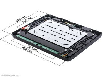 Потолочный автомобильный монитор AVIS AVS115 15.6" Черный