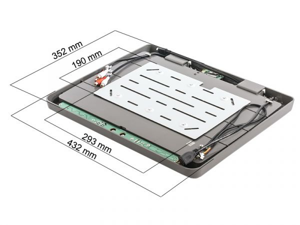 Потолочный автомобильный монитор AVIS AVS117 17" Gray