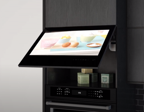 Встраиваемый Smart телевизор для кухни AVS240KS (белая рамка)