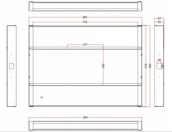 Smart телевизор в зеркале AVS325SM (Magic Mirror) + Xiaomi Mi TV Stick 32"