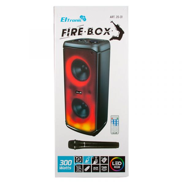 Колонка Eltronic 20-31 FIRE BOX 300 2шт/6.5" с TWS и микрофоном