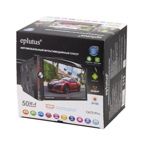 Автомагнитола Eplutus CA731 Pro 2/32Гб с экраном 7" WiFi GPS на Android 10.0