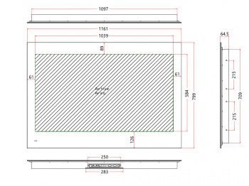 Телевизор в зеркале AVS475SM (Magic Mirror) 47" 