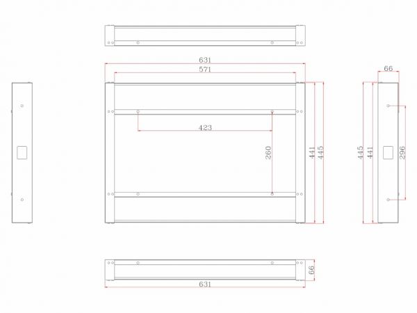 Встраиваемый телевизор для кухни AVS245SMFM (AVS245SM) Magic Mirror HB 23.8"
