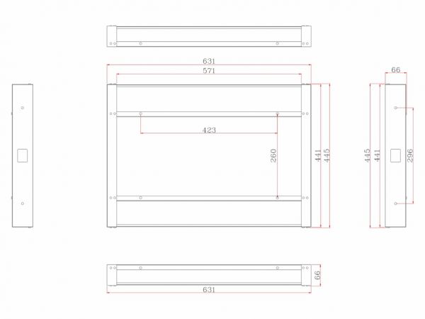 Встраиваемый телевизор для кухни AVS245SM (Magic Mirror HB) 23.8"