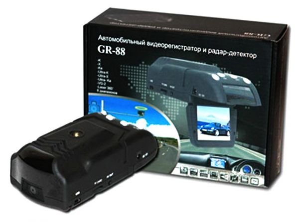 Видеорегистратор с функцией антирадара (радар детектора) и GPS позиционирования Eplutus GR-88