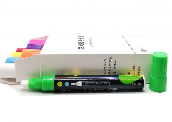 Флуоресцентные маркеры комплект 8 шт для LED досок SQ-006