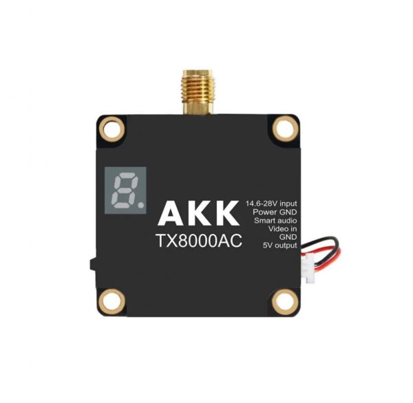 FPV видеопередатчик AKK TX8000AC 8Вт 4.9-6 ГГц (96 каналов)