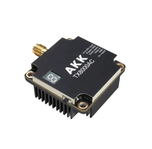 FPV видеопередатчик AKK TX8000AC 8Вт 4.9-6 ГГц (96 каналов)