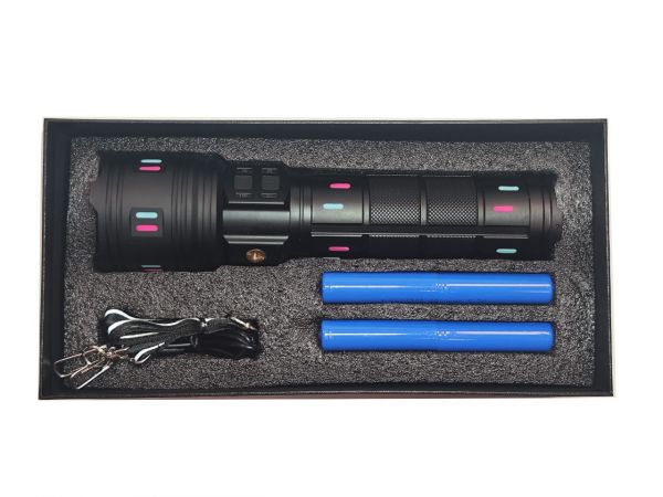 Аккумуляторный ручной фонарь Flashlight AK177 с Type-C и флуоресцентными метками