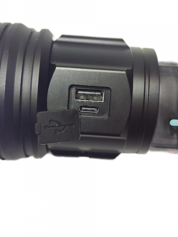 Аккумуляторный ручной фонарь Flashlight AK177 с Type-C и флуоресцентными метками