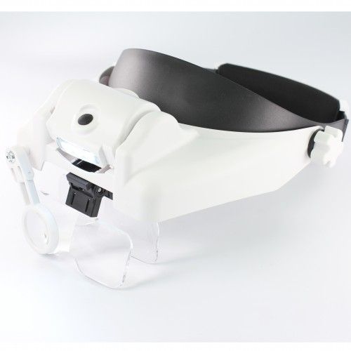 Бинокулярные очки 3 Led Helmet Magnifier MG82000M