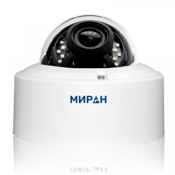 Купольная аналоговая видеокамера МИРАН ИВМ-401 (сертификаты РКО, РМРС, СТиС МВД)