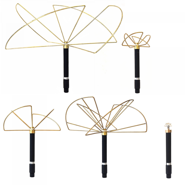 Штыpeвая OMNI антенна "Клевер" для РЭБ и подавителей дронов 27-44см