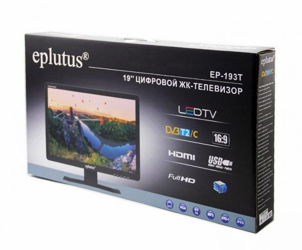 Цифровой телевизор Eplutus EP-193T DVB-T2 (19")