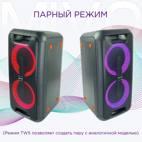 Акустическая колонка MIVO MD-655 с микрофоном BT/USB/TF/FM