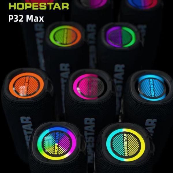 Беспроводная Bluetooth колонка Hopestar P32 Max TWS LED