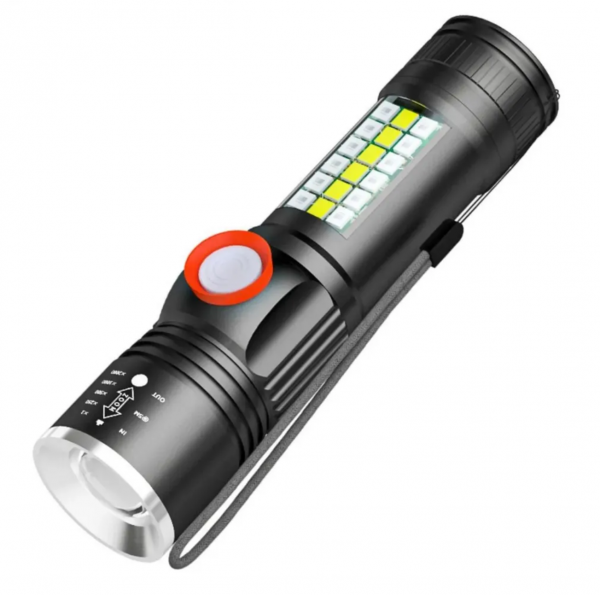 Ручной карманный фонарь Огонь H-980-P50 USB