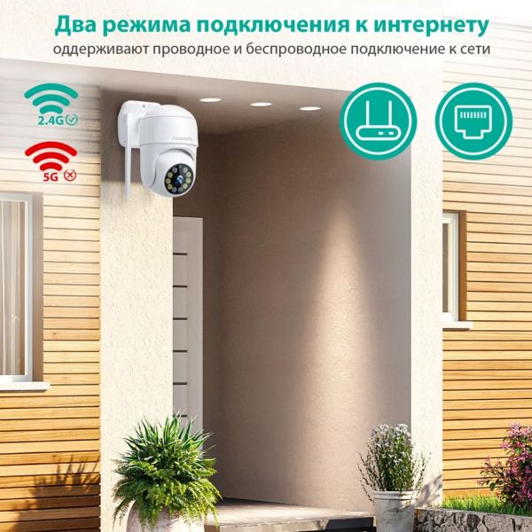 Поворотная уличная WiFi камера Faxamol JXJ-AC03 2Мп