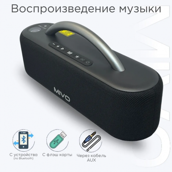 Портативная колонка с проектором Mivo M16 60Вт