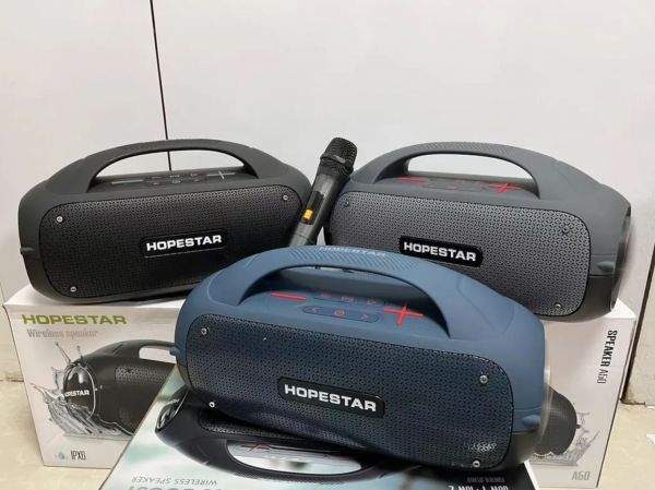 Портативная колонка HOPESTAR A50 80Вт с микрофоном