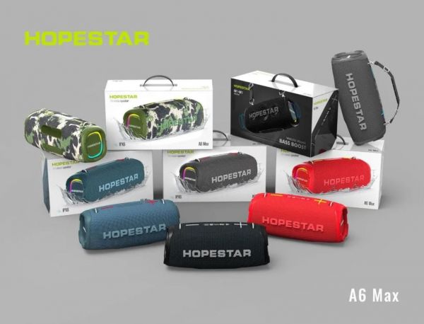 Портативная колонка HOPESTAR A6 Max 80Вт с микрофоном