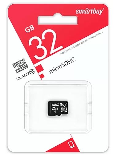 Карта памяти 32GB microSDHC Class10 SMARTBUY