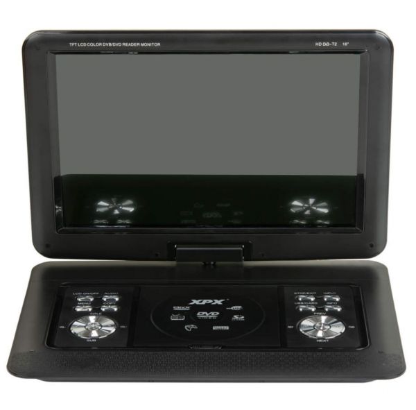 Портативный DVD плеер XPX EA-1669D с цифровым ТВ тюнером (17")